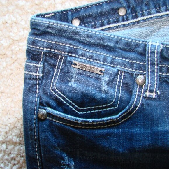 Express Rerock Bootcut Jeans Size 6R - Picture 2 of 9